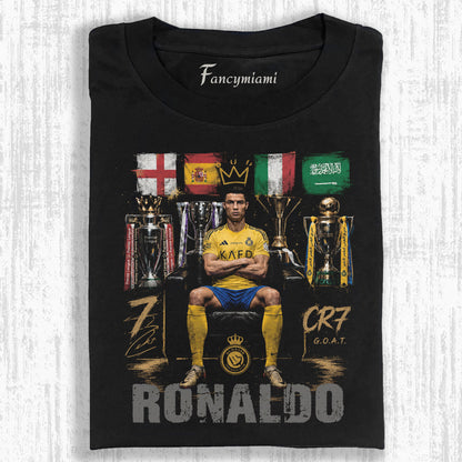 VINTAGE YELLOW KIT FOOTBALL CHAMP DISTRESSED TEE
