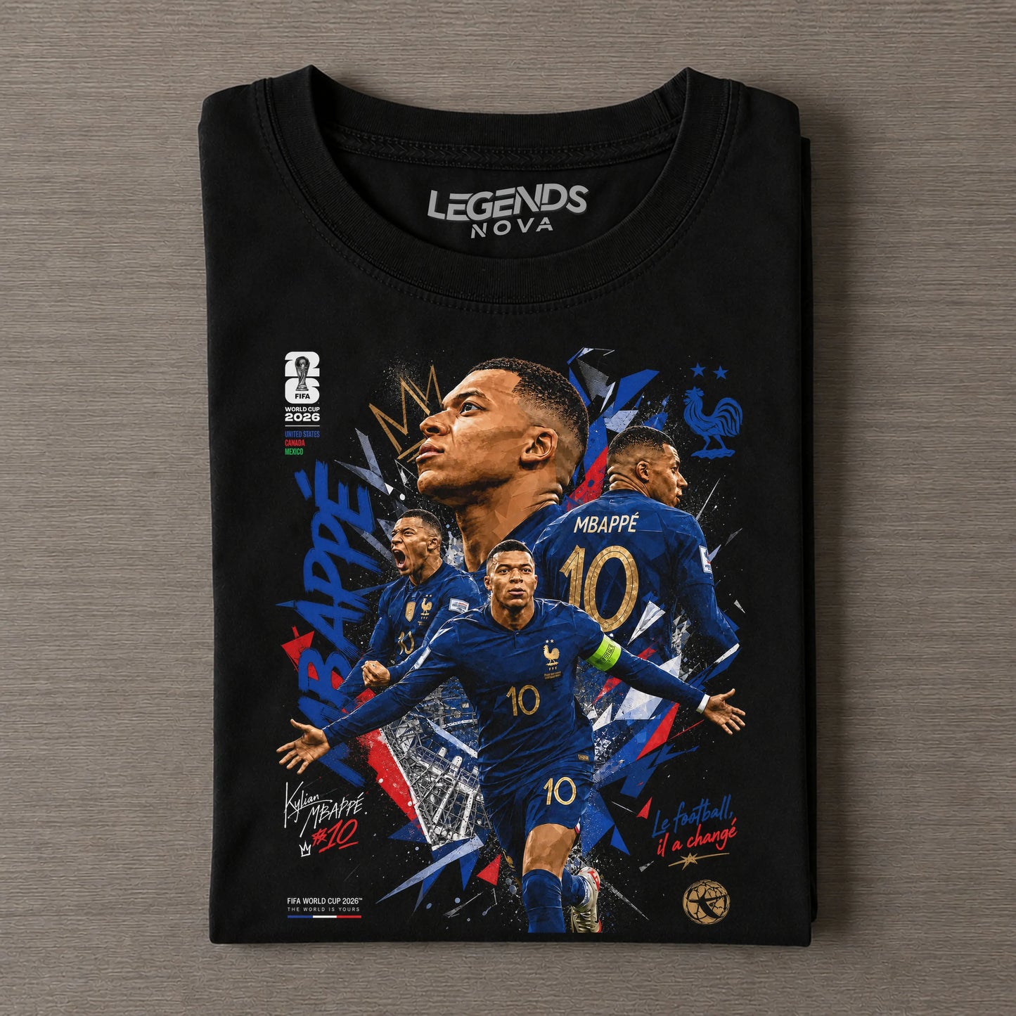 Kylian Mbappé France 2026 World Cup Vintage T-Shirt