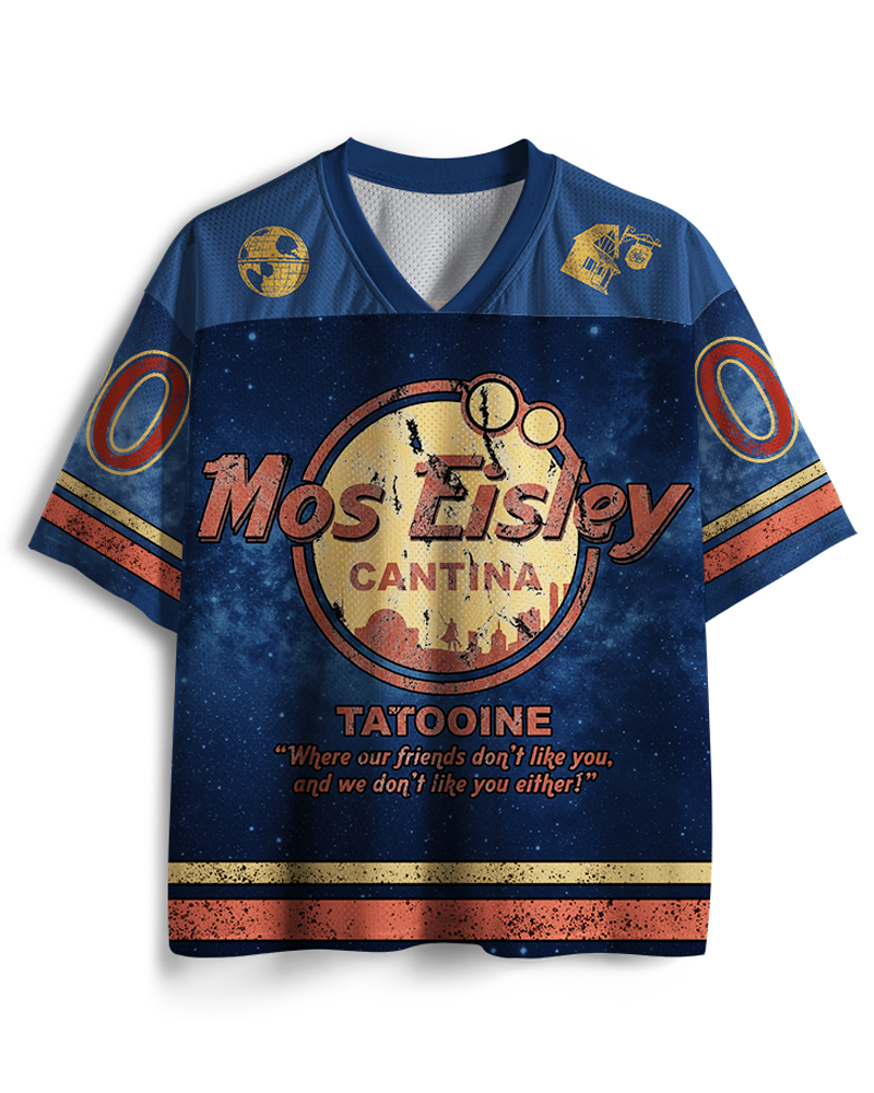 TheRetroTee Maillot en résille Mos Eisley Cantina Tatooine années 1970
