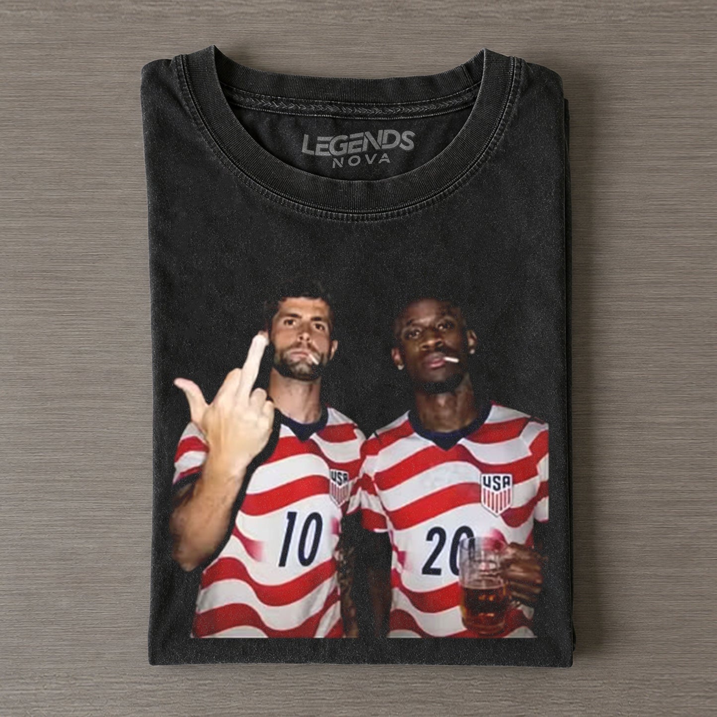 Christian Pulisic & Folarin Balogun USA TEE 1.9