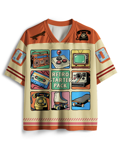 TheRetroTee I Am This Old Vintage Nostalgie Kassette 1980er Jahre Mesh Trikot
