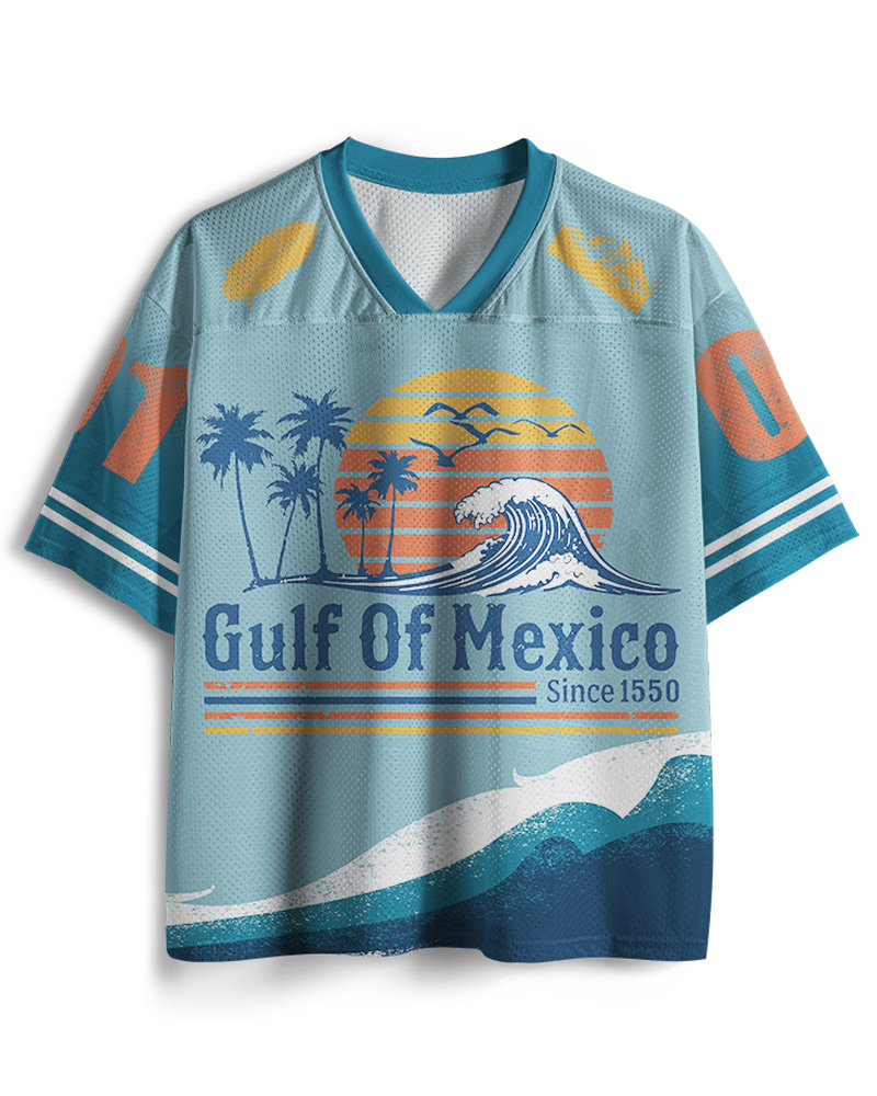 TheRetroTee Golf von Mexiko 1970er Jahre Netz-Trikot