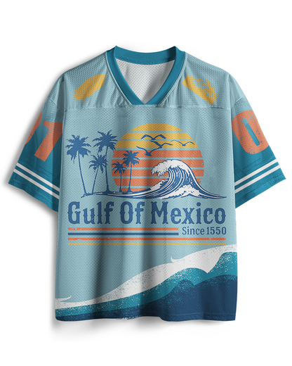 TheRetroTee Golf von Mexiko 1970er Jahre Netz-Trikot