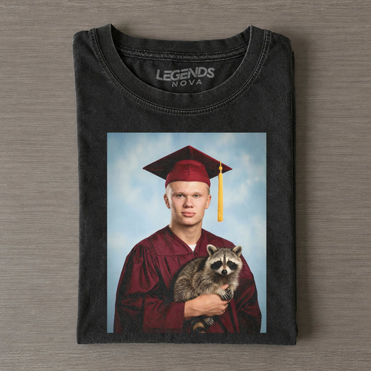 “Others hold trophies after matches, I hold my raccoon”T-shirt