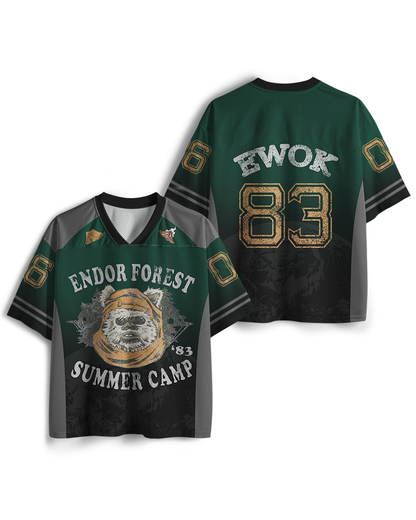 Maillot en résille TheRetroTee Camp d'été Forêt d'Endor Années 1980