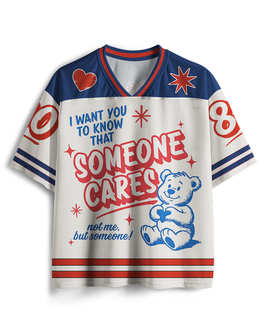 TheRetroTee Someone Cares 1950s Mesh Jersey