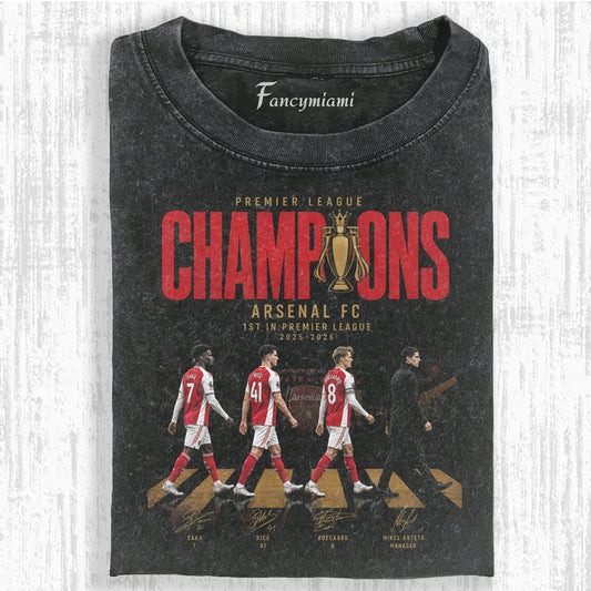 VINTAGE FOOTBALL CHAMP SQUAD DISTRESSED TEE
