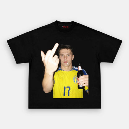 T-shirt style football Suède 10
