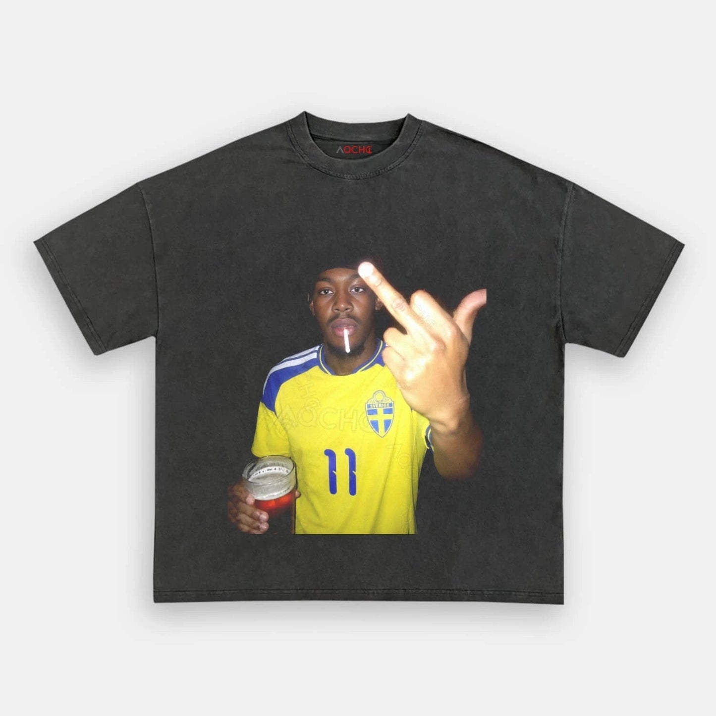 Sweden Football Style Tee 8