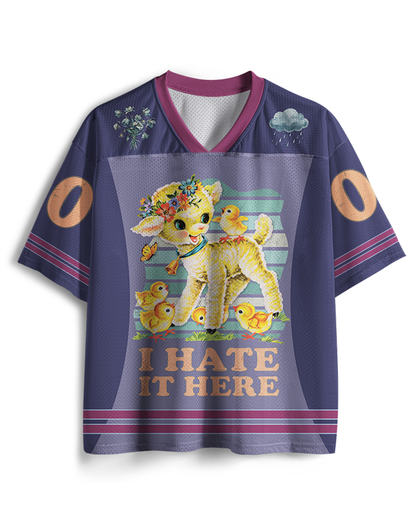 TheRetroTee I Hate It Here Maillot en maille années 50