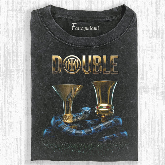VINTAGE FOOTBALL CHAMP DISTRESSED GRAPHIC TEE