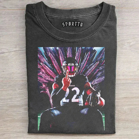 Derrick Henry King Henry NFL Baltimore Ravens #22 T-shirt