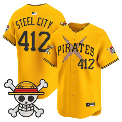 Men's Pittsburgh Pirates x One Piece Vapor Premier Limited Jersey - Stitched