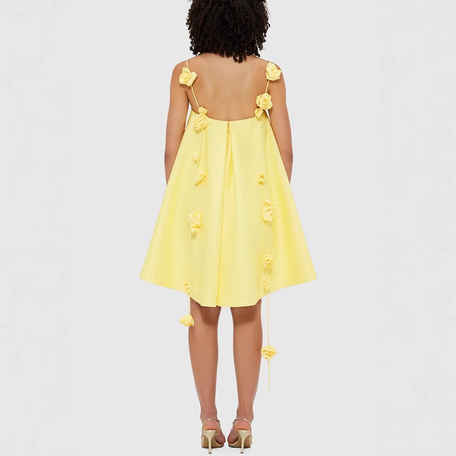 Women's Solid Color Sleeveless Mini Dress – Sexy Casual Sheath