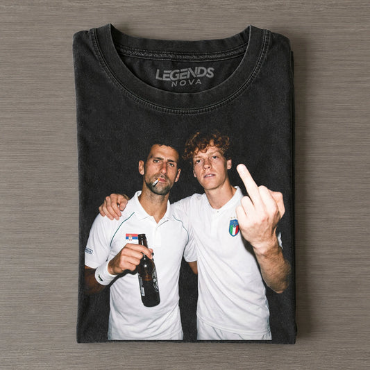 Wimbledon 2026 Men's Singles Germany Novak Djokovic & Italy Jannik Sinner T-shirt