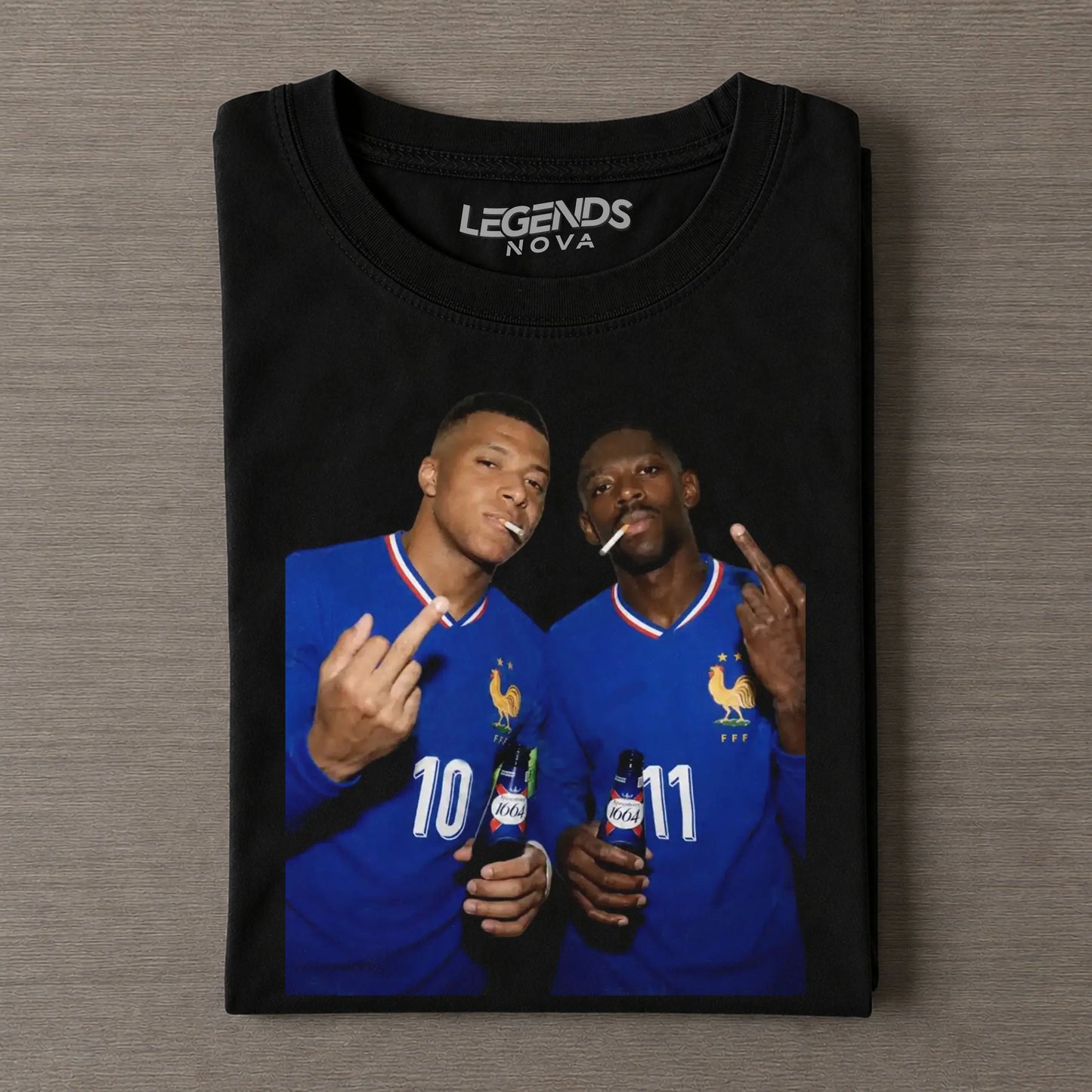 Ousmane Dembélé & Kylian Mbappé France Team Tee