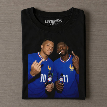 Ousmane Dembélé & Kylian Mbappé France Team Tee