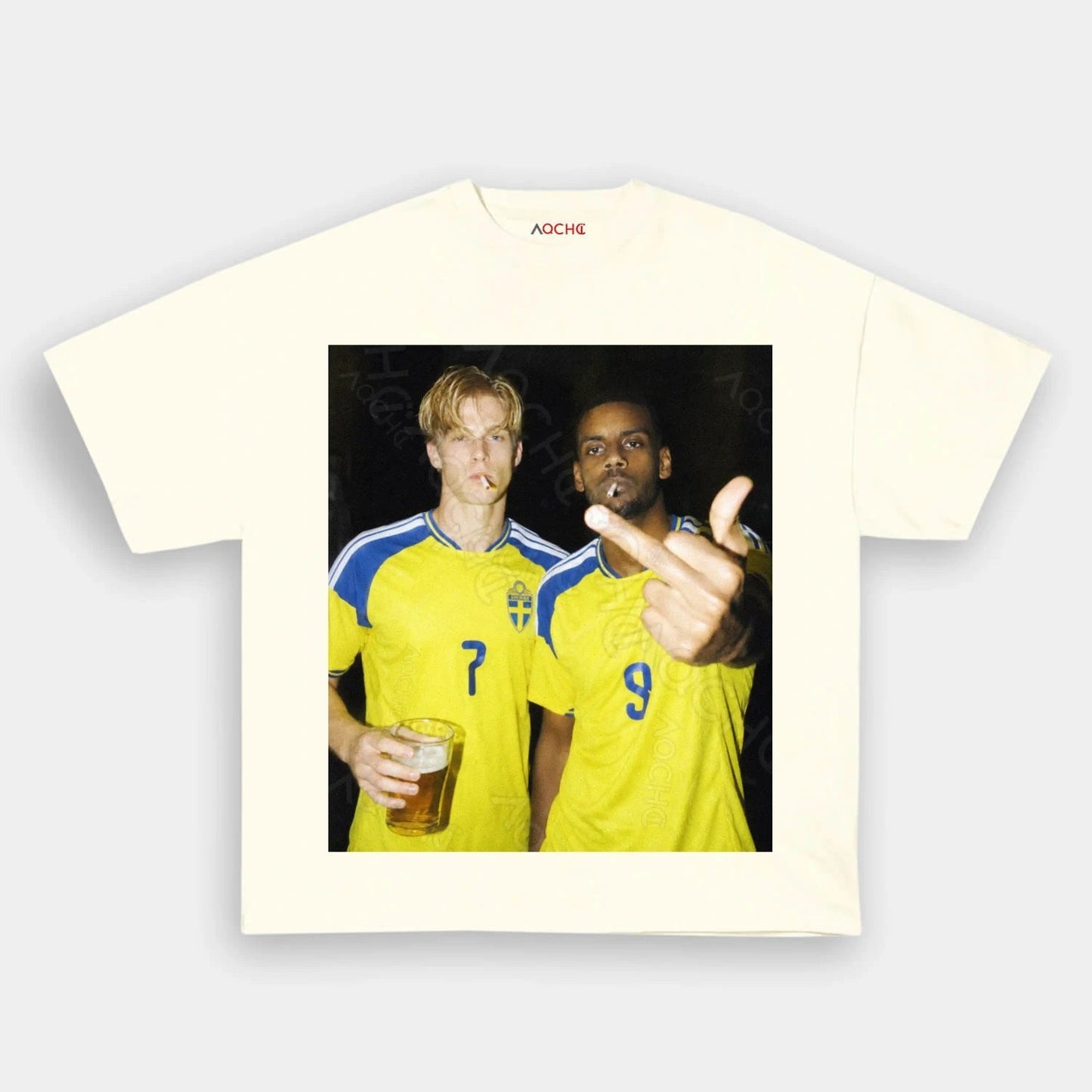 Sweden Football Style Tee 2.4