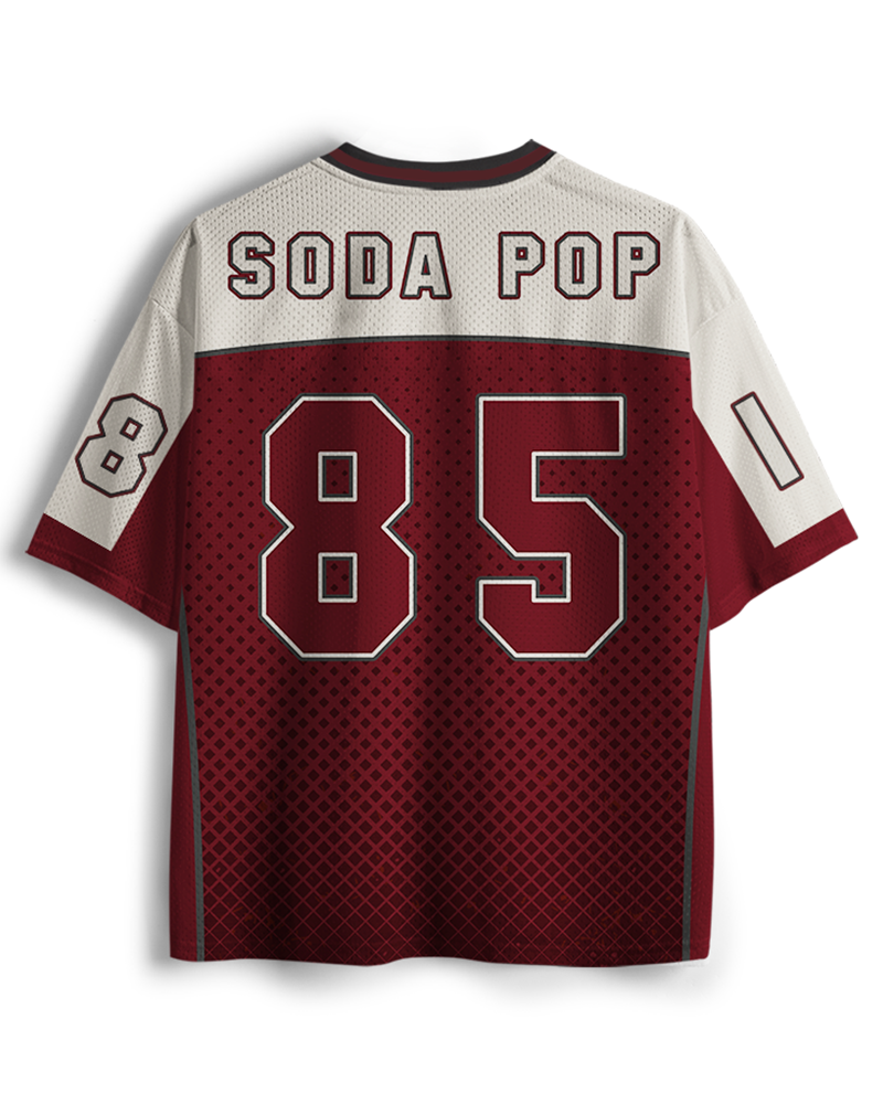 Maillot en maille d'inspiration rétro marque de soda années 70 TheRetroTee