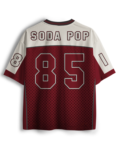 Maillot en maille d'inspiration rétro marque de soda années 70 TheRetroTee