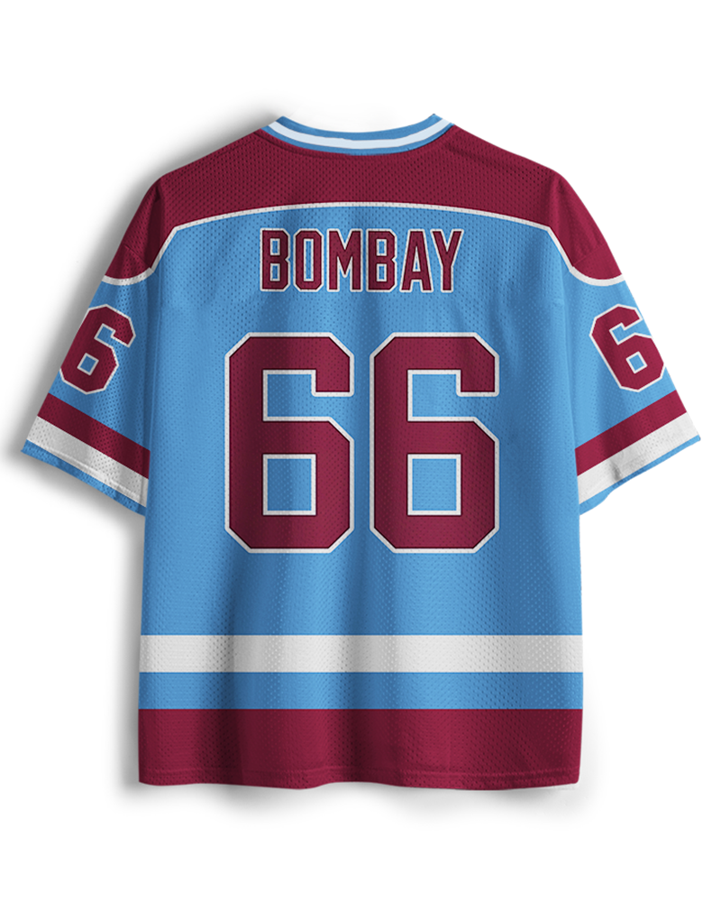 TheRetroTee Waves #66 Hockey Retro Underdog Movie-Inspired Mesh Jersey