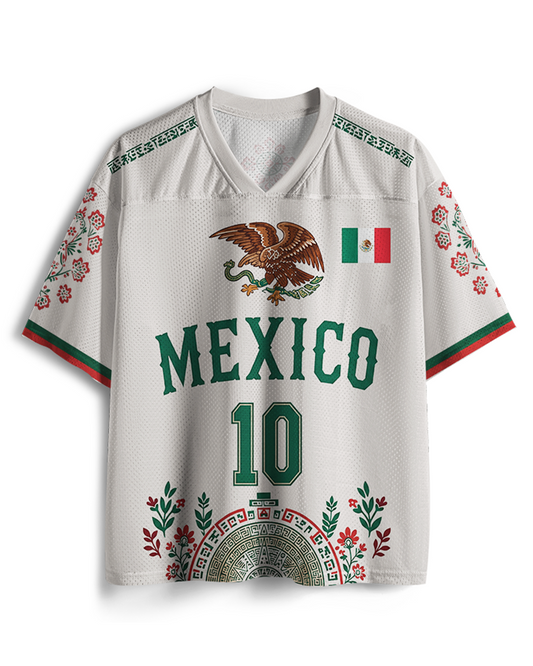 TheRetroTee Custom Mexiko Fußball Mesh Trikot