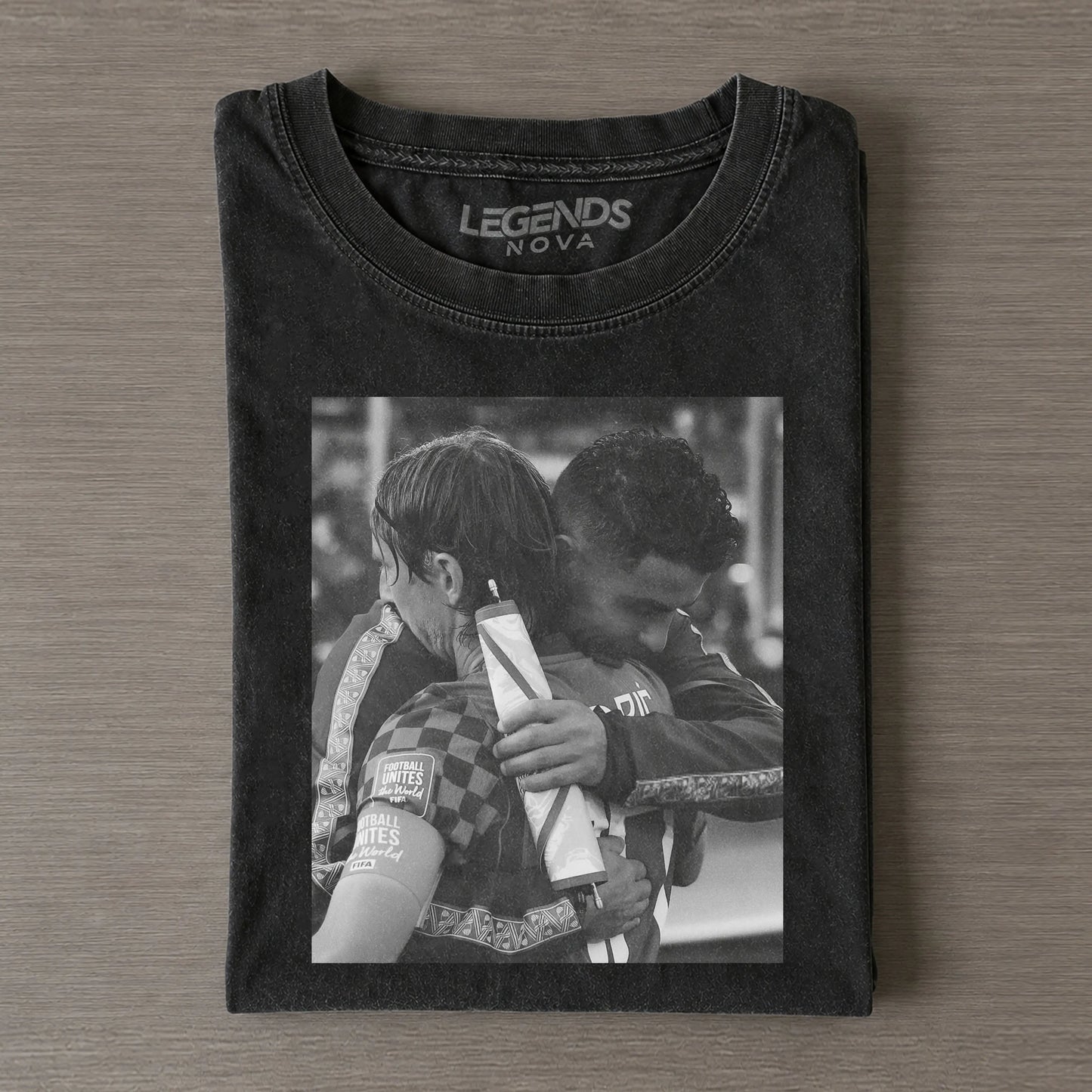 Modrić & Ronaldo Final Football Hug Memorial T-shirt