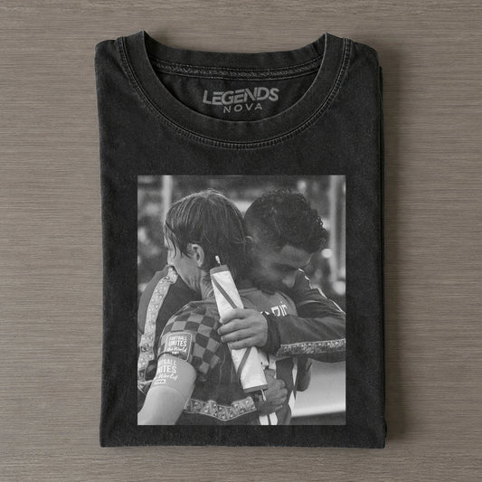Modrić & Ronaldo Final Football Hug Memorial T-shirt