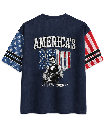 TheRetroTee 250 Years of Freedom Retro Mesh Jersey