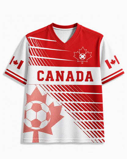 TheRetroTee Vintage Canada Football Fan Mesh Jersey