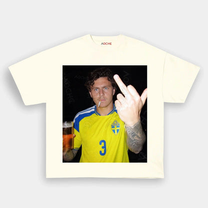 Sweden Football Style Tee 4