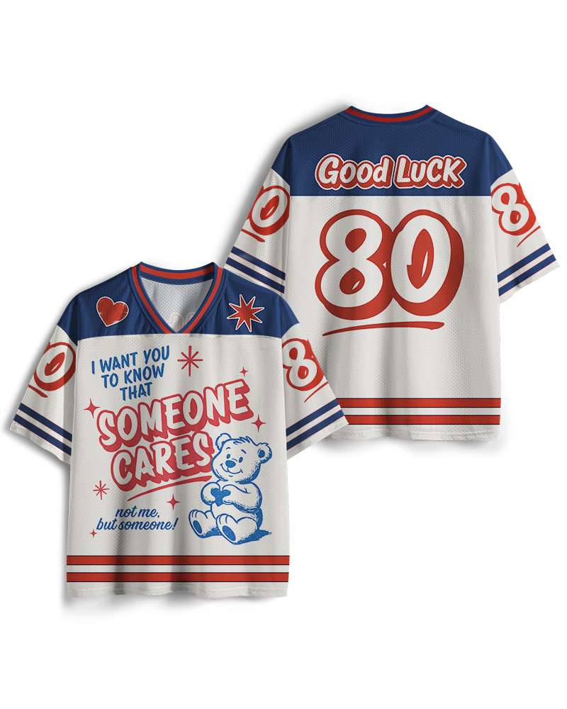 TheRetroTee Someone Cares 1950er Netz-Trikot