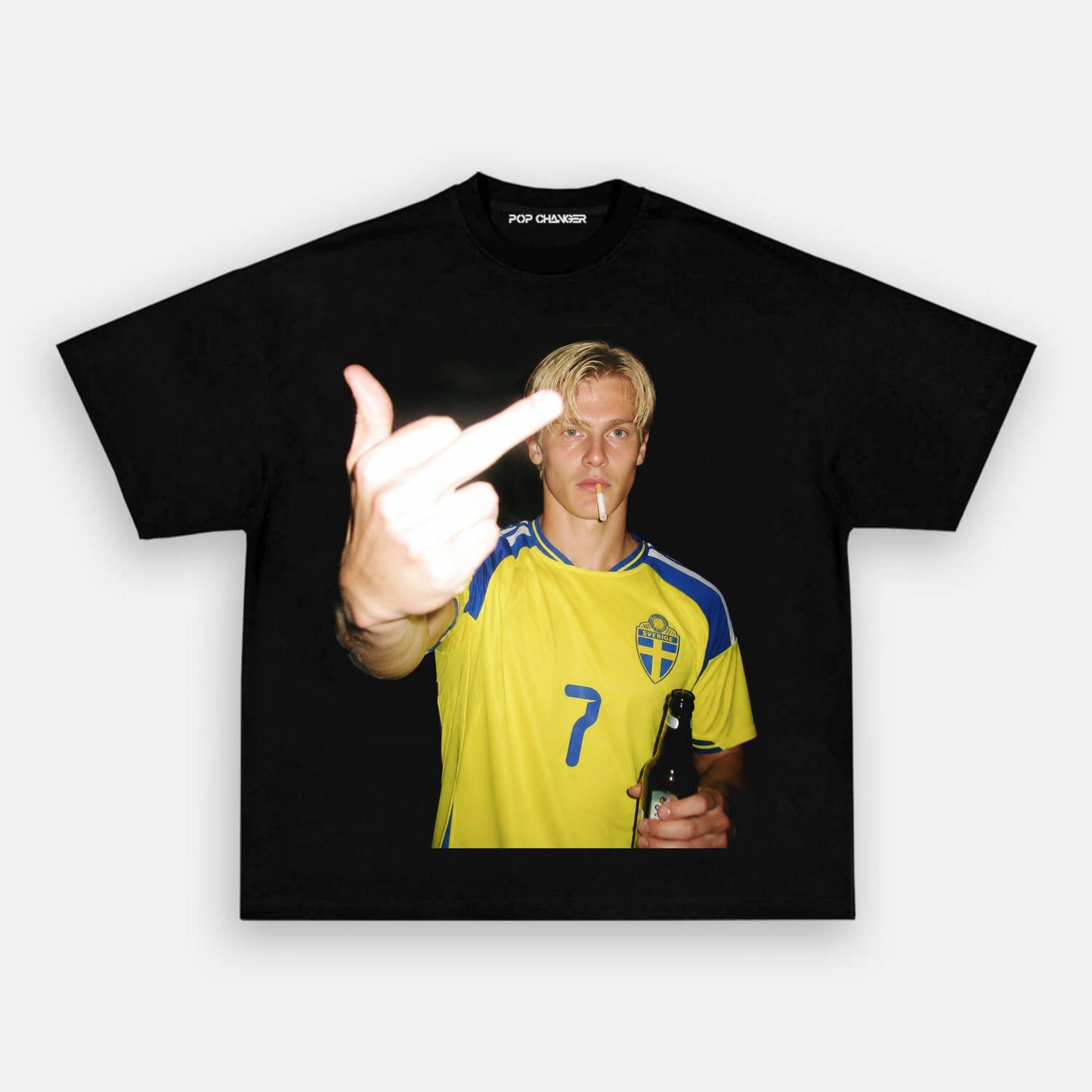 T-shirt style football Suède 6