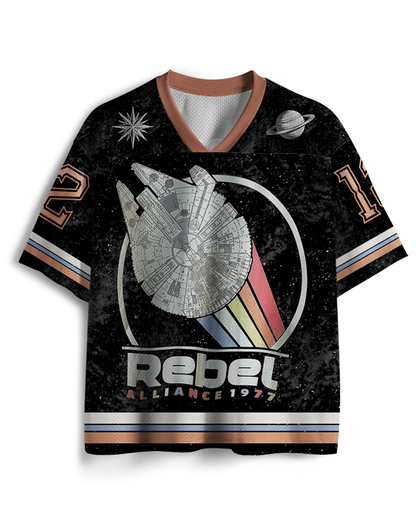 Maillot en maille TheRetroTee 1977 inspiré des vaisseaux spatiaux de science-fiction