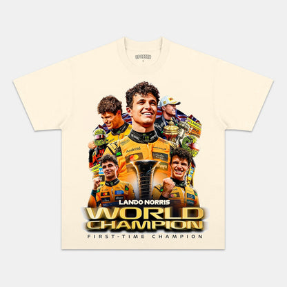 LANDO NORRIS 2025 WORLD CHAMPION V3 TEE