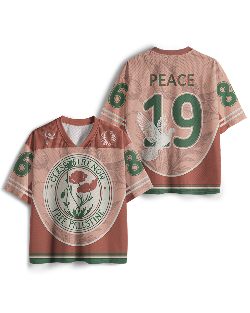 TheRetroTee Maillot en maille Palestine libre