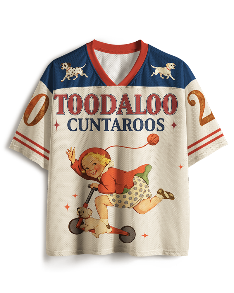 TheRetroTee Toodaloo Cuntaroos 1950s Mesh Jersey