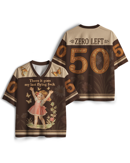 TheRetroTee Da Geht Mein Letzter Scheißdrauf 1950er Netz-Trikot