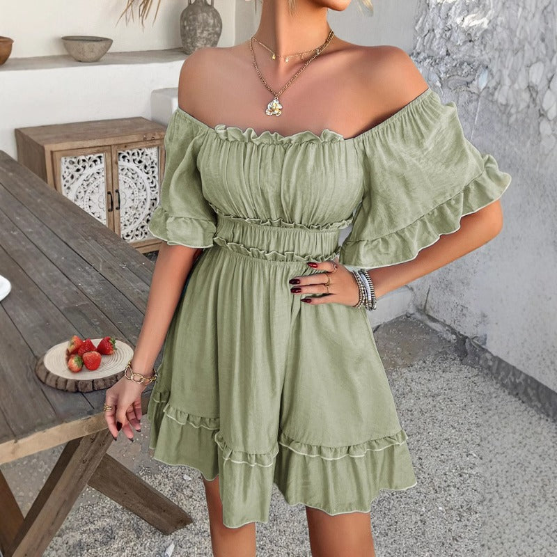 2025 Summer Women's Ethereal Maxi Dress - Elegant Long Flowy Fairy Dress Cross-Border Fashion Boho Chic Beach Wedding Guest