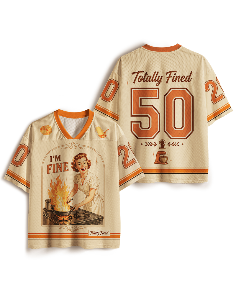 TheRetroTee Mir geht's gut 1950er Mesh-Trikot
