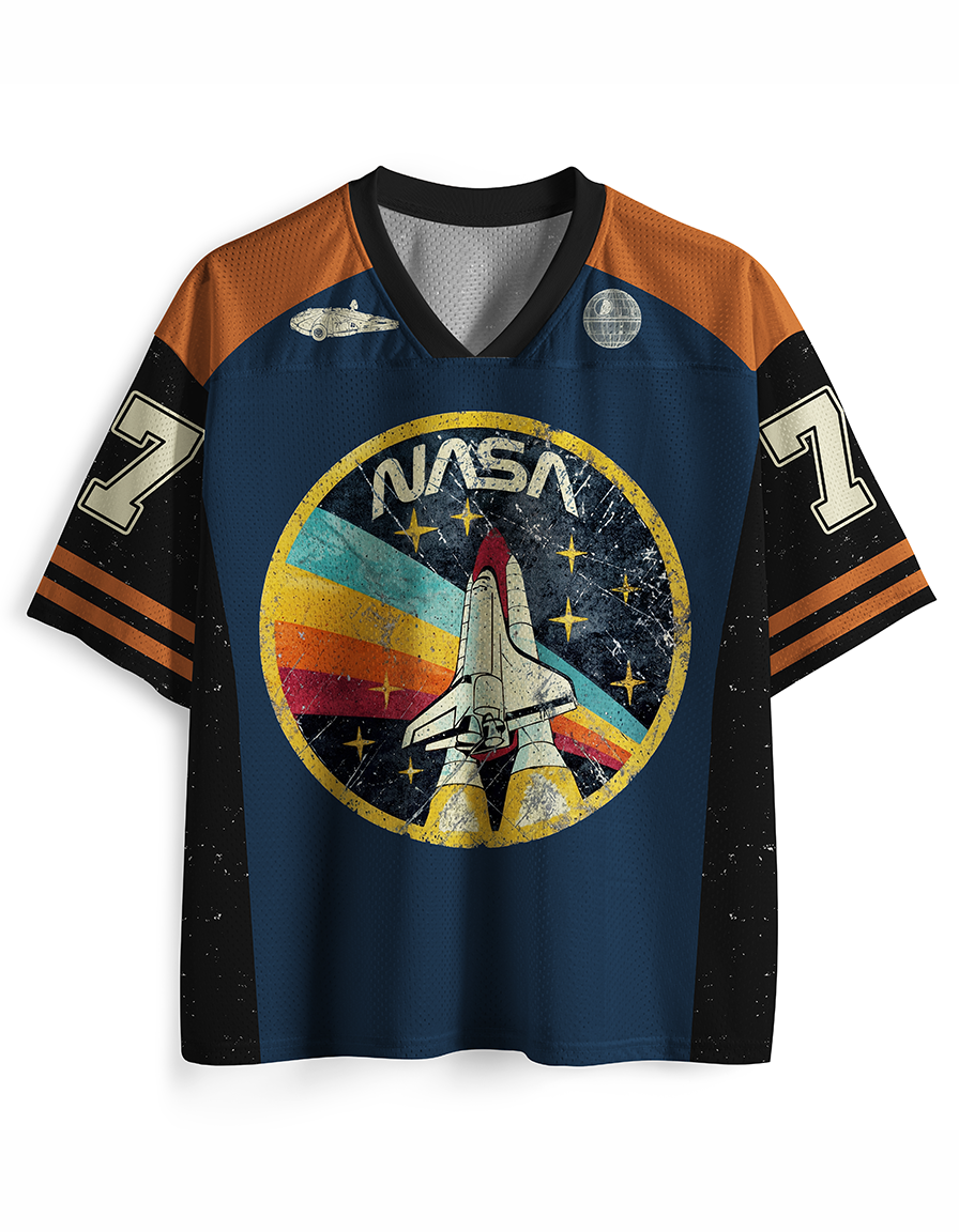 Maillot en mesh style années 70 TheRetroTee Orbital Launch Program
