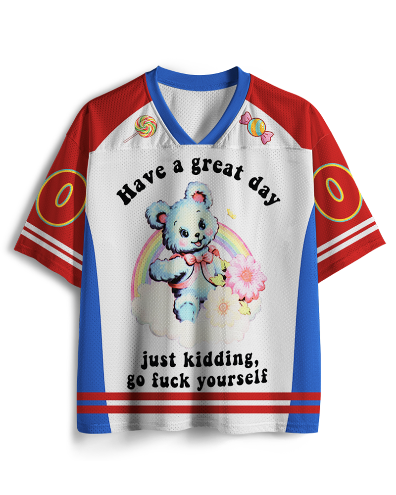 TheRetroTee Have a Great Day 1970s Mesh Jersey