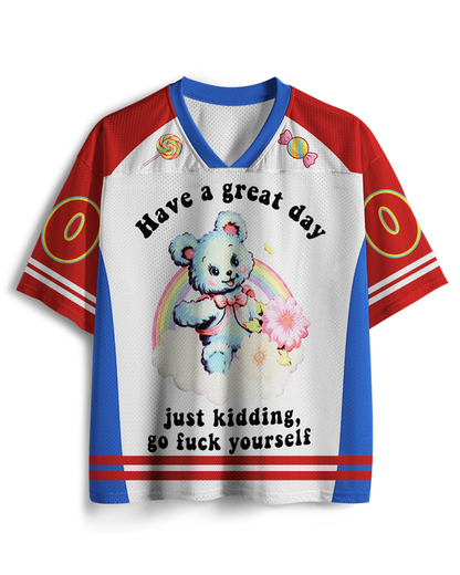 TheRetroTee Have a Great Day 1970s Mesh Jersey