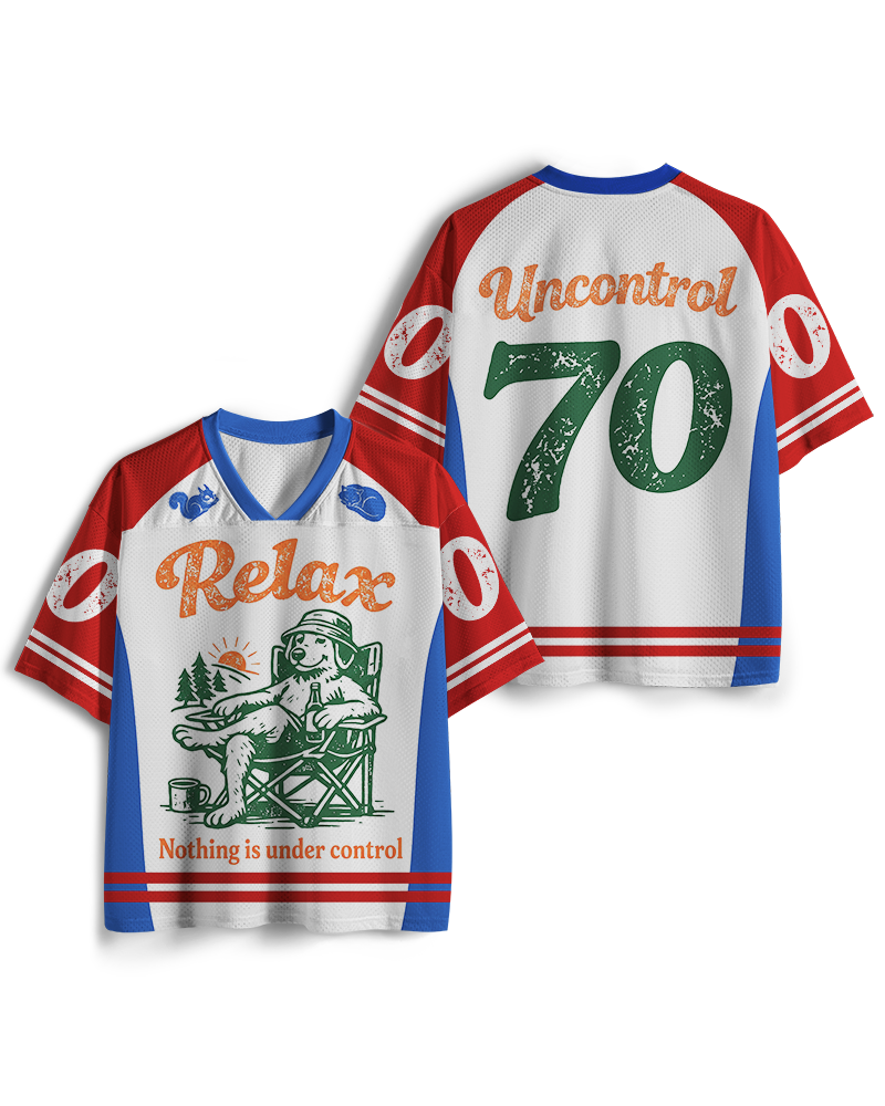 TheRetroTee Nothing Is Under Control 1970s Mesh Jersey