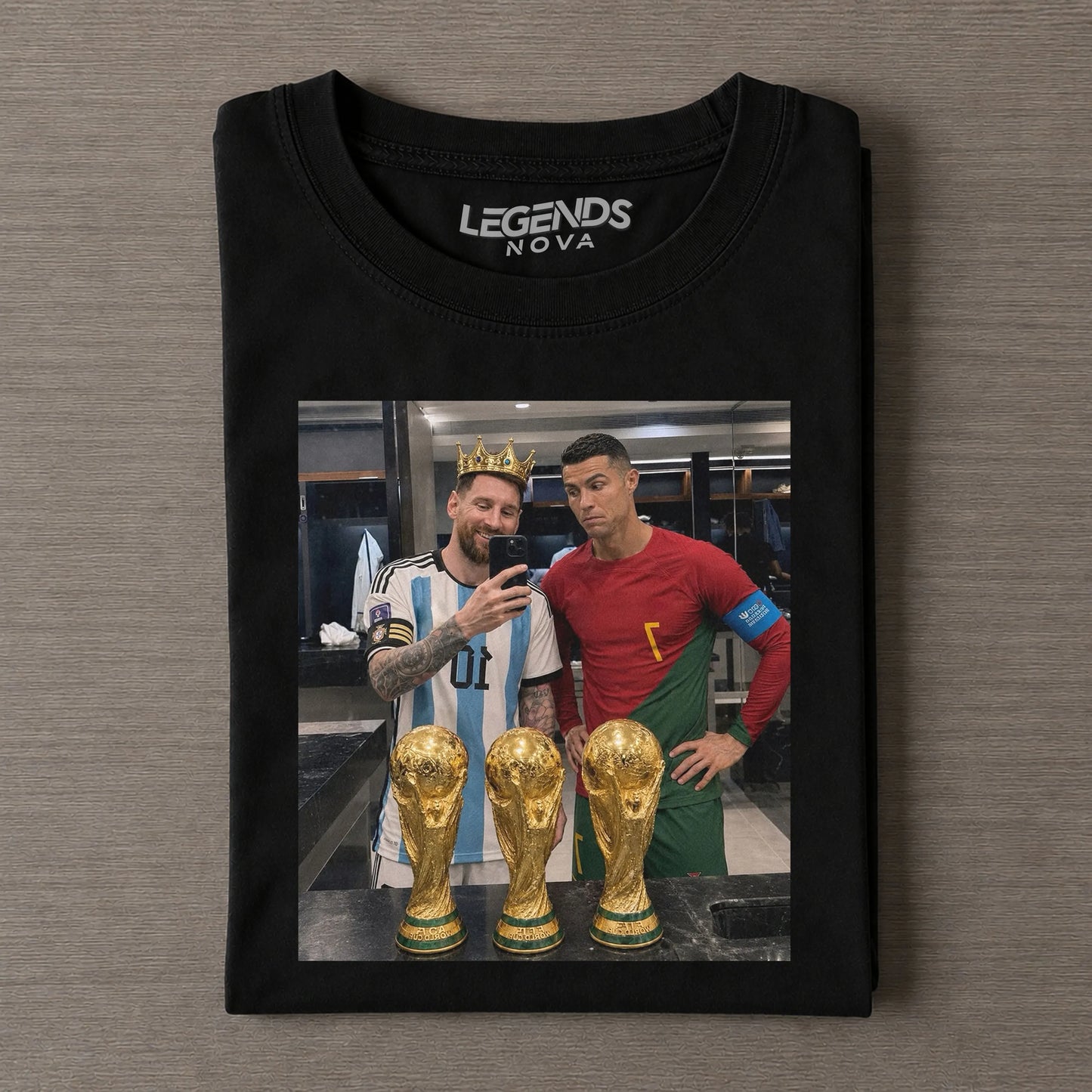 Vintage Messi & Ronaldo T-Shirt