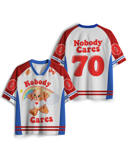 TheRetroTee Personne s'en soucie Maillot filet années 70
