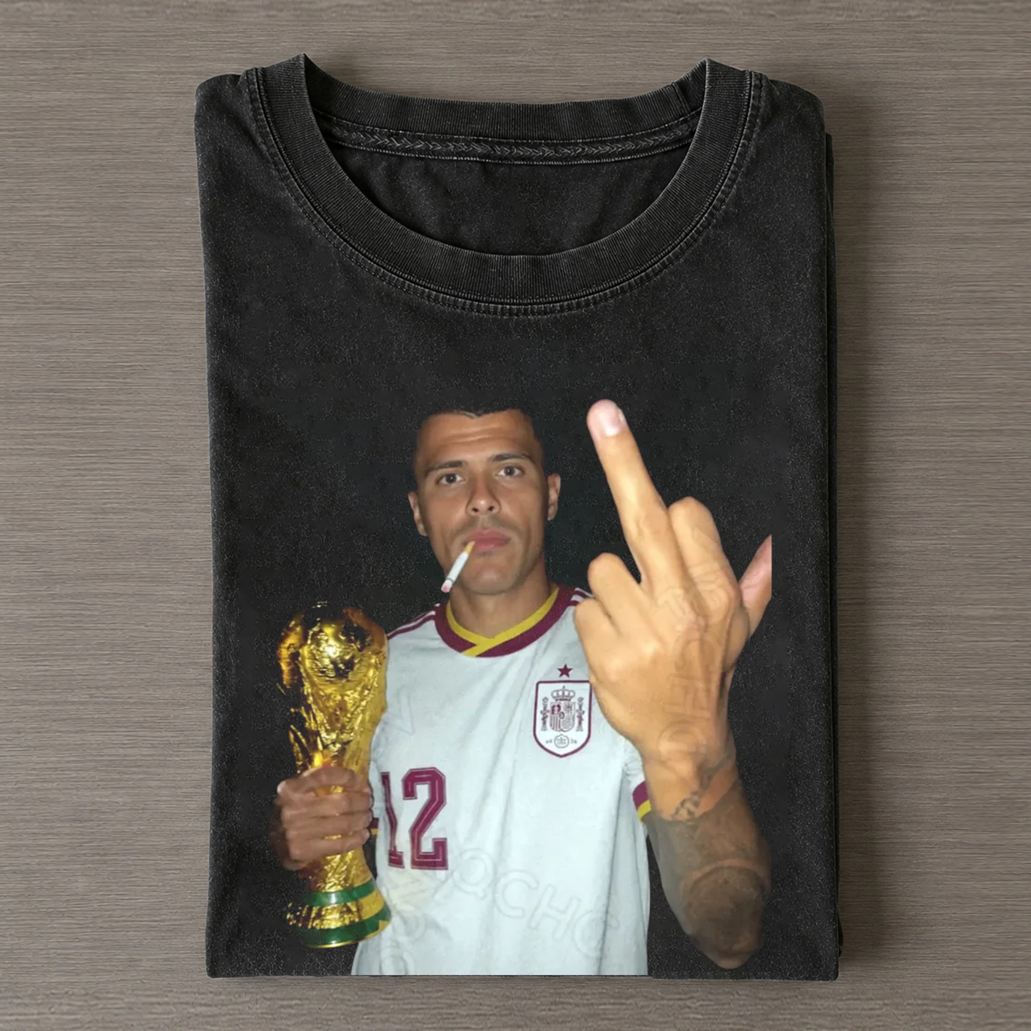 Spain Soccer Style Vintage Tee 5