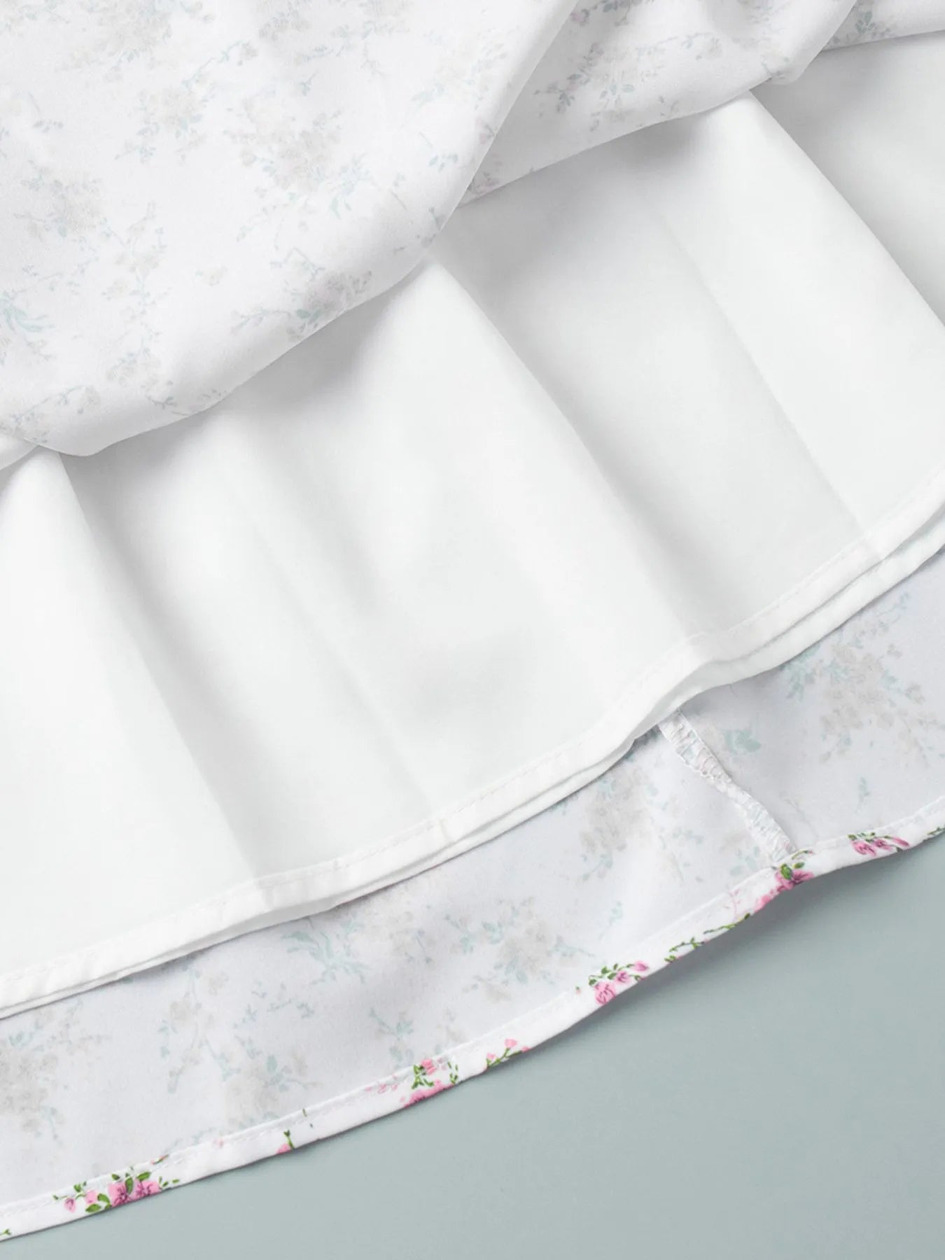 Floral Print Balloon Sleeve Dress