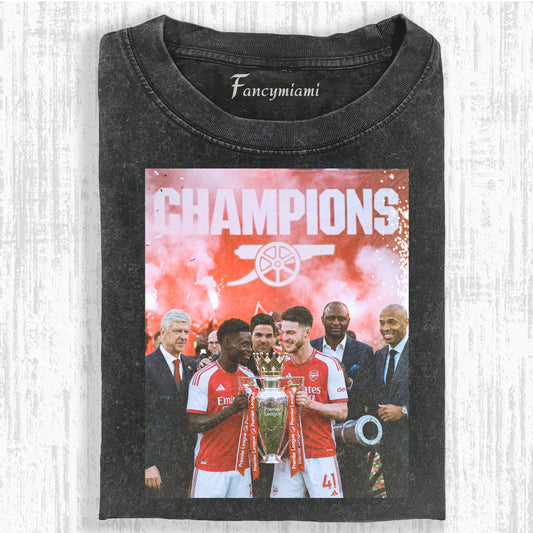 VINTAGE FOOTBALL CHAMP TEAM DISTRESSED TEE