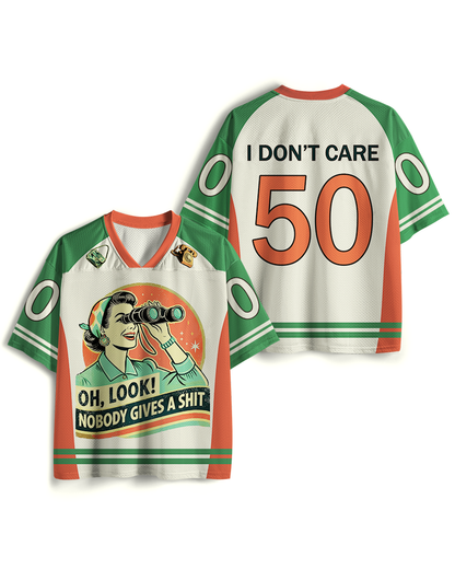 TheRetroTee Oh, schau! Niemand interessiert sich für ein 1950er Netz-Trikot